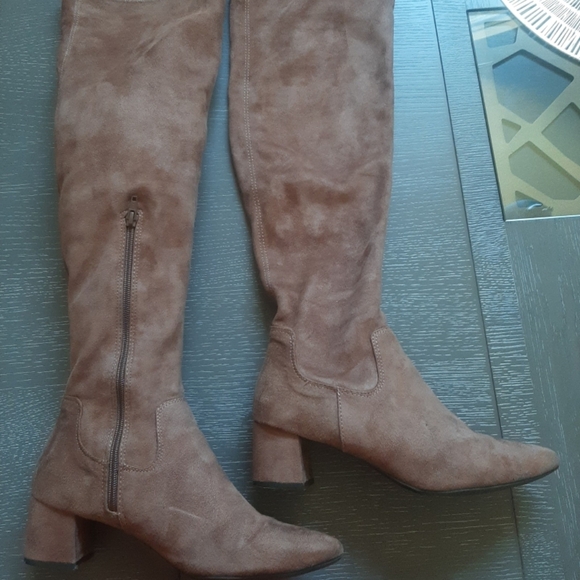 Rialto Shoes - Rialto Brown Over the Knee Boots